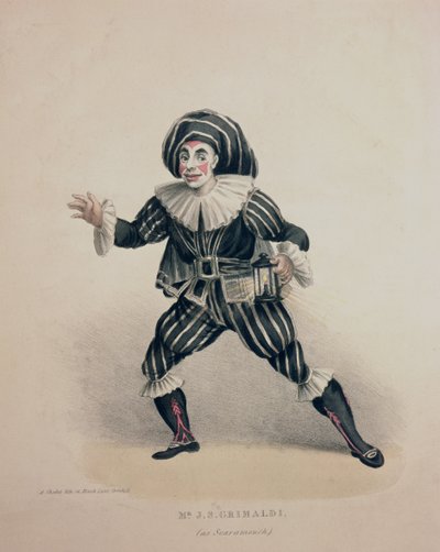 Grimaldi als Scaramouche, aus der Commedia dell